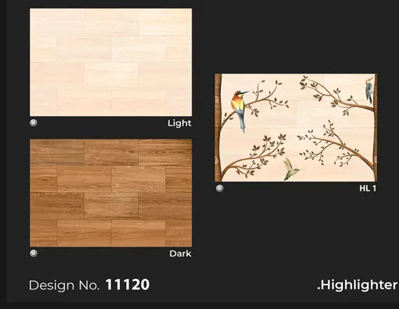12x18 wood-look wall tiles