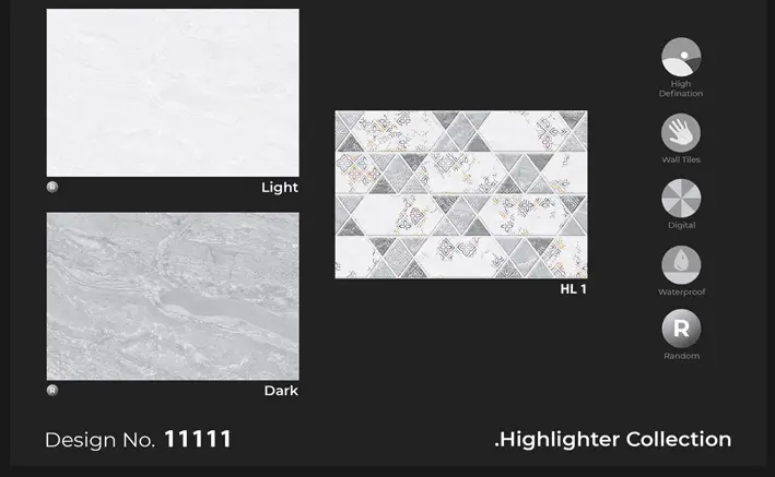 12x18 gray wall tiles