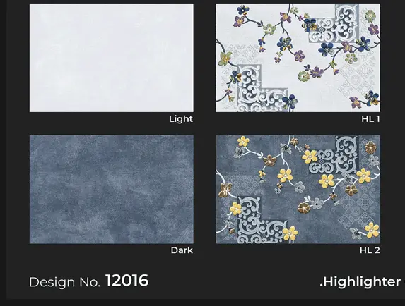 300x450mm flower tiles 